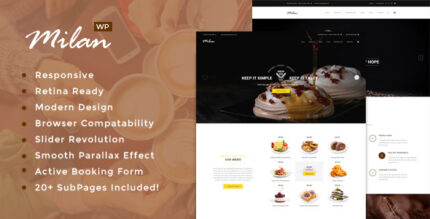 Milan Restaurant WordPress theme