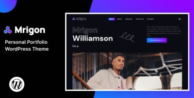 Mrigon – Personal Portfolio WordPress Theme