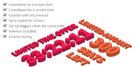 Multi Counters - Increasing the Conversion of Purchases via any Counters, Countdowns and Timers