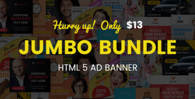 Multipurpose HTML5 AD Banner Jumbo Template 01