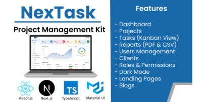 NexTask - Project Management Next.js React Kit