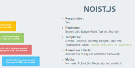 Noist.js - Flat Notification Messages