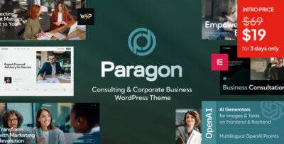 Paragon - Consulting & Corporate Business WordPress Theme