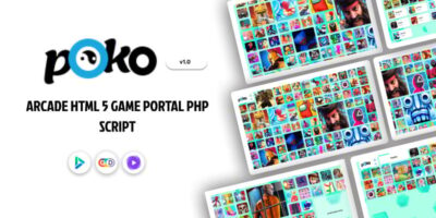 Poko Arcade - HTML 5 Game Portal PHP Script - 22 November 2024