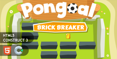 Pongoal Brick Breaker HTML5 Construct 3 Game