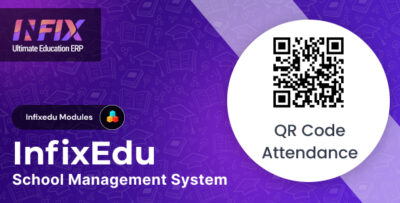 QR Code Attendance InfixEdu School - School Management System Software