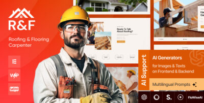 R&F - Roofing & Flooring Carpenter WordPress Theme