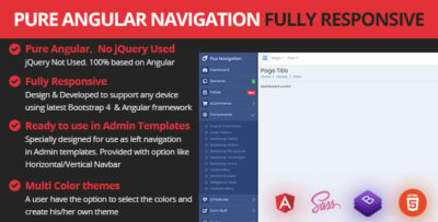 Responsive Angular Sidebar Navigation Menu