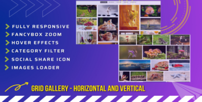 Responsive Grid Gallery - Horizontal and Vertical