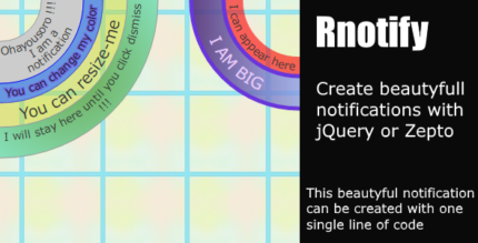 Rnotify - Round SVG Notifications Plugin.