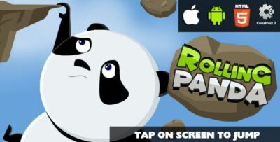 Rolling Panda - HTML5 Game (CAPX)