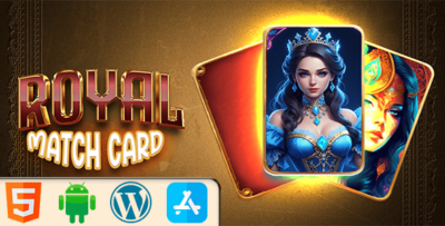 Royal Match Card - HTML5 Construct3 Game