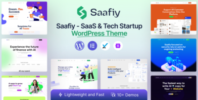 Saafiy - Saas & Tech Startup WordPress Theme