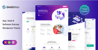 Saasweb - WordPress Theme For App & Saas Products