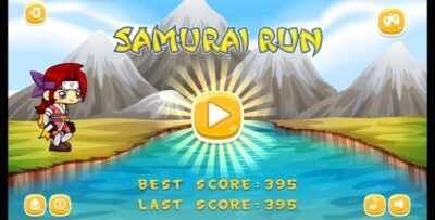 Samurai Run - HTML5 Game + Android (Construct 3 Construct 2 Capx)