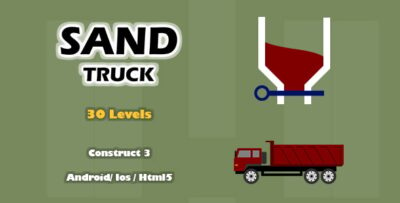 Sand Truck - HTML5 Game (Construct 3)