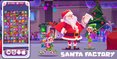 Santa Factory - HTML5 Game, Construct 3