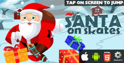 Santa On Skates - HTML5 Game (CAPX)