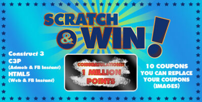 Scratch & Win Game (Construct 3 C3P HTML5)