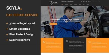 Scyla Auto Mechanic & Car Repair WordPress Theme