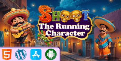 Shoot The Running Character - HTML5 Construct3 Game