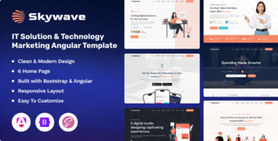 Skywave - IT Solution & Technology Marketing Angular Template