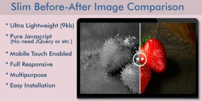 Slim Before-After Image Comparison Slider