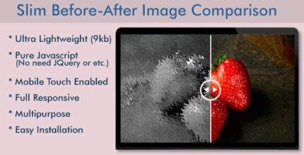 Slim Before-After Image Comparison Slider