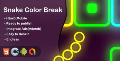 Snake Color Break - Html5 Game and Mobile ( Contruct 3)