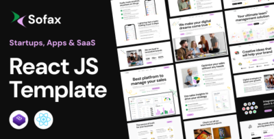 Sofax – Saas Startup React Js Template