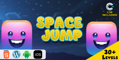 Space Jump HTML5 Construct 3 Game