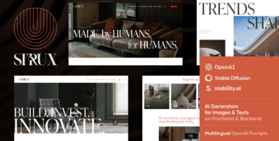 Strux - Architecture & Interior Design WordPress Theme