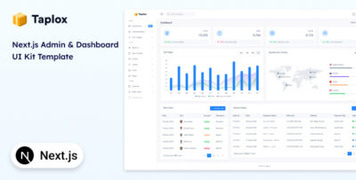 Taplox - Next.js Admin Dashboard and UI Kit Template