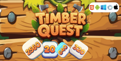 Timber Quest - Construct 3 Game (HTML5, AdMob, C3P)