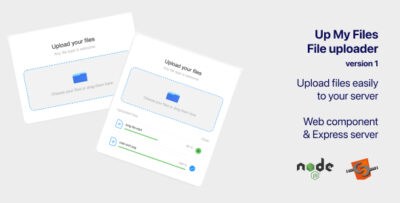 Up my files - File uploader. Web component + Express server in node