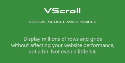 VScroll Virtual Scroll Made Simple