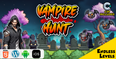 Vampire Hunt HTML5 Construct 3 Game