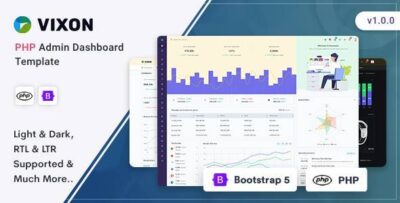 Vixon - PHP Admin & Dashboard Template