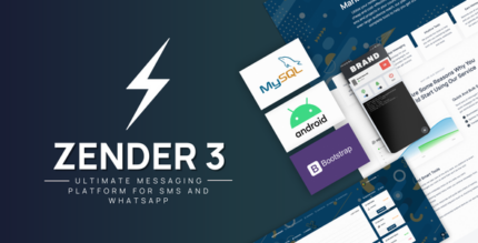 Zender - Ultimate Messaging Platform for SMS, WhatsApp & use Android Devices as SMS Gateways (SaaS) v3.8.12