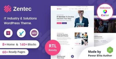 Zentec - IT Solutions Company WordPress Theme