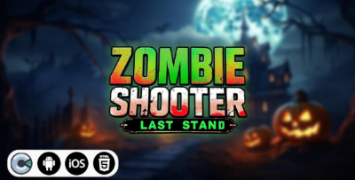 Zombie Shooter Last Stand - HTML5 Construct3 Game