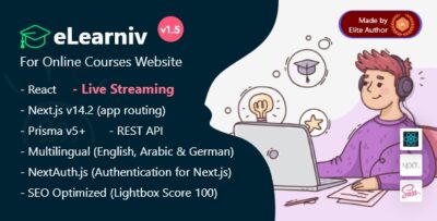 eLearniv - React Next.js 14 Learning Management System