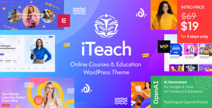 iTeach - Online Courses & Education WordPress Theme