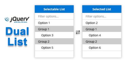 jQuery Dual List