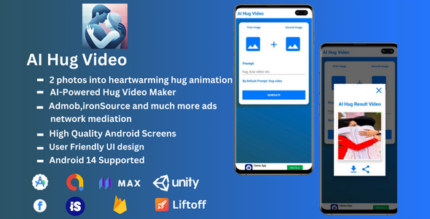 AI Hug Video App with ironSource Mediation