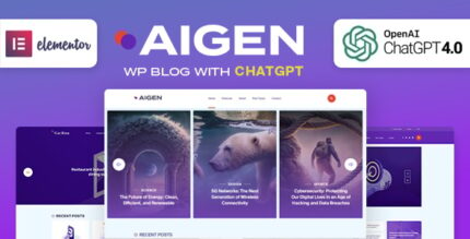 Aigen - Chatgpt and AI WordPress Blog Theme