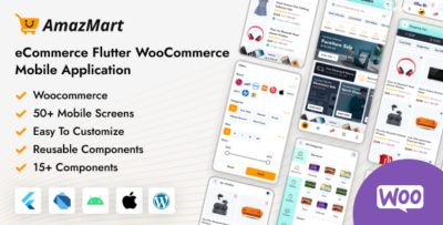 Amazmart - eCommerce Flutter WooCommerce Full Mobile Application