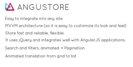 Angustore - Responsive Shopping Cart