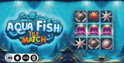 Aqua Fish Tile Match - HTML5 Construct3 Game