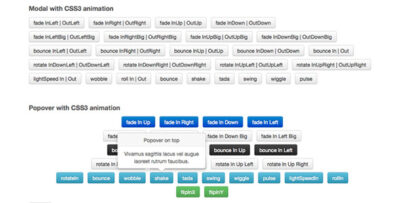 Bootstrap 2 and 3 enhance with CSS3 animation